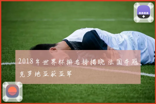 2018年世界杯排名榜揭晓 法国夺冠克罗地亚获亚军